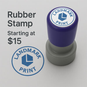 Round Rubber Stamp