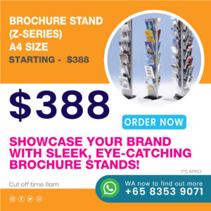 Brochure Stand (Z-Series) – A4 Size