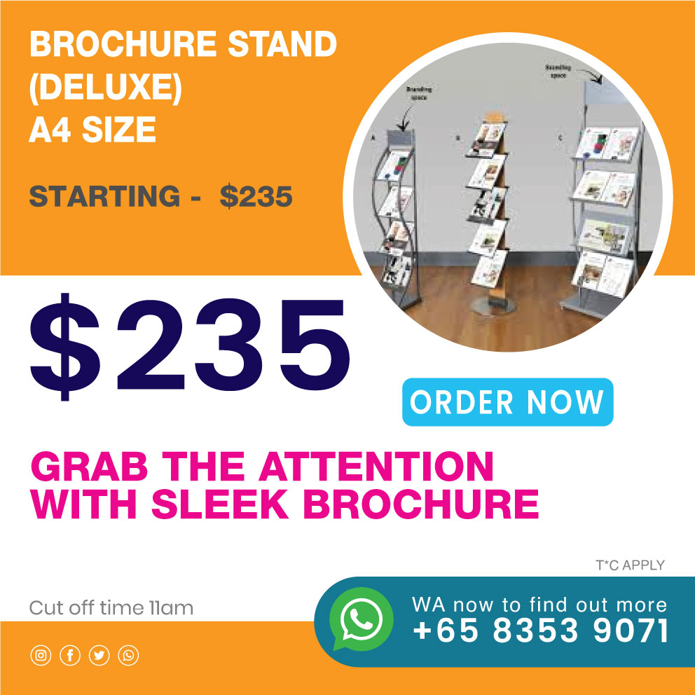 Brochure Stand (Deluxe) – A4 Size