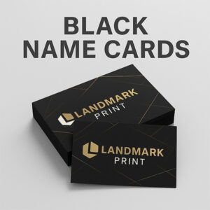 Black Name Cards