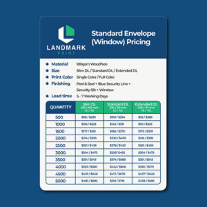 Standard Envelope (Window)